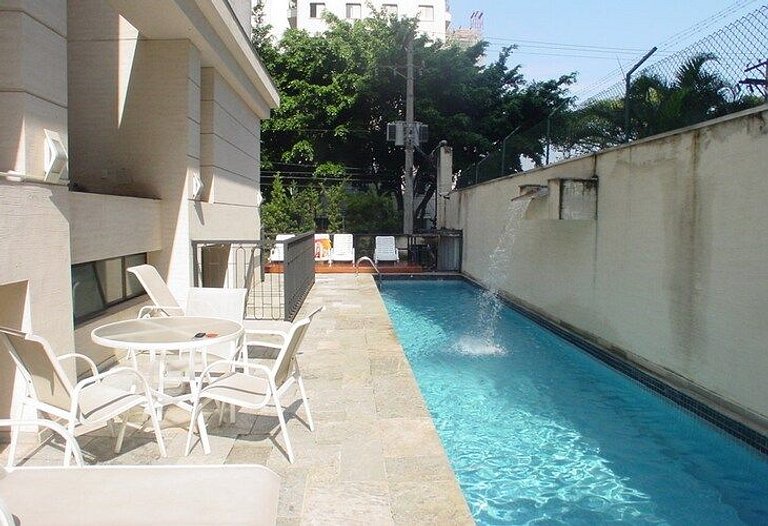 Apartamento com quarto e sala em Moema, São Paulo
