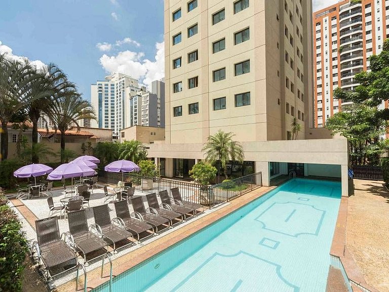 Flat Hotel av Macuco 579 Moema São Paulo
