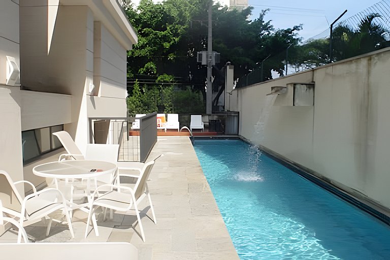 Apart/Hotel c/2 quartos e 2 banheiros Moema SP