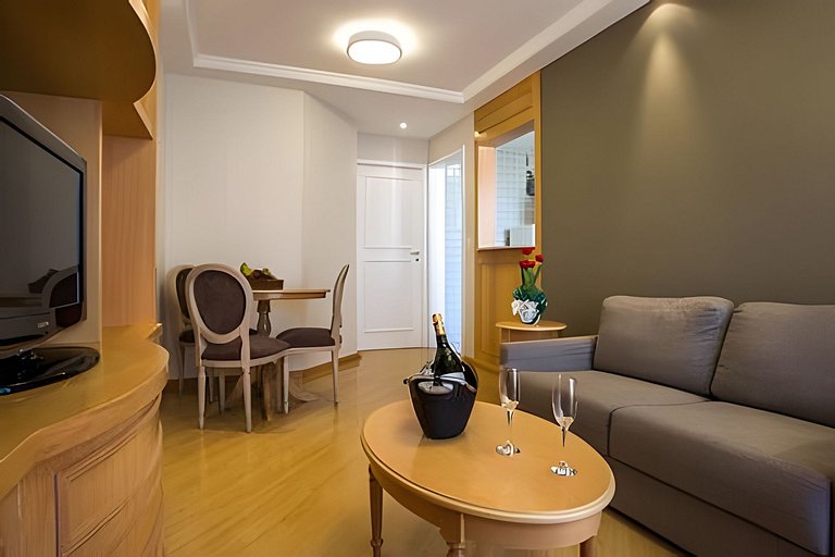 Flat Apart-hotel quarto suite Perto Metro/Moema