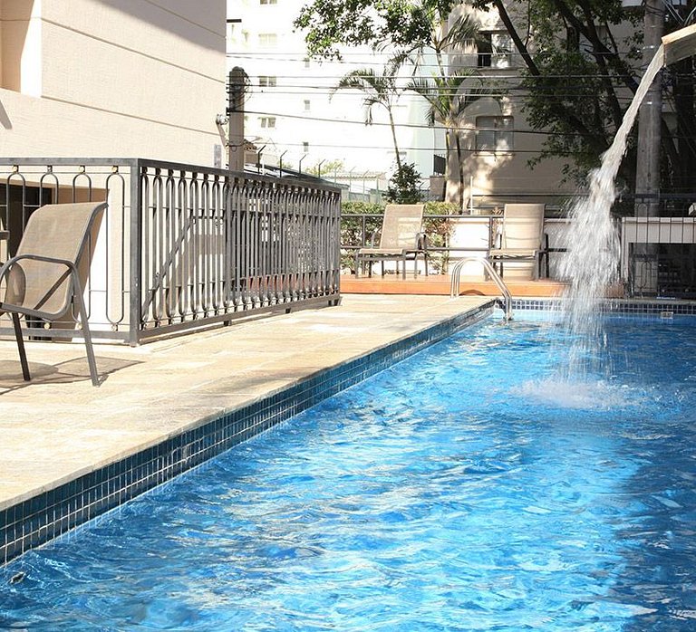 Flat c/ um quarto em Moema e cozinha completa uh65