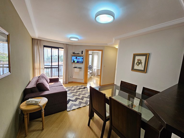 Apart/Hotel c/2 quartos e dois Banheiro Moema SP