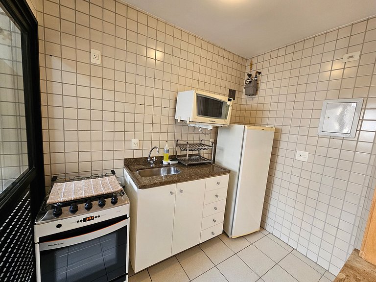 Flat c/ um quarto em Moema e cozinha completa uh65