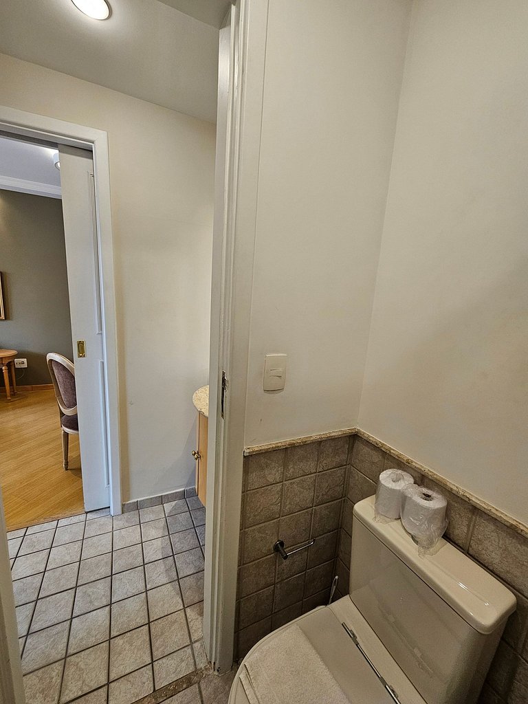 Flat c/ um quarto em Moema e cozinha completa uh65