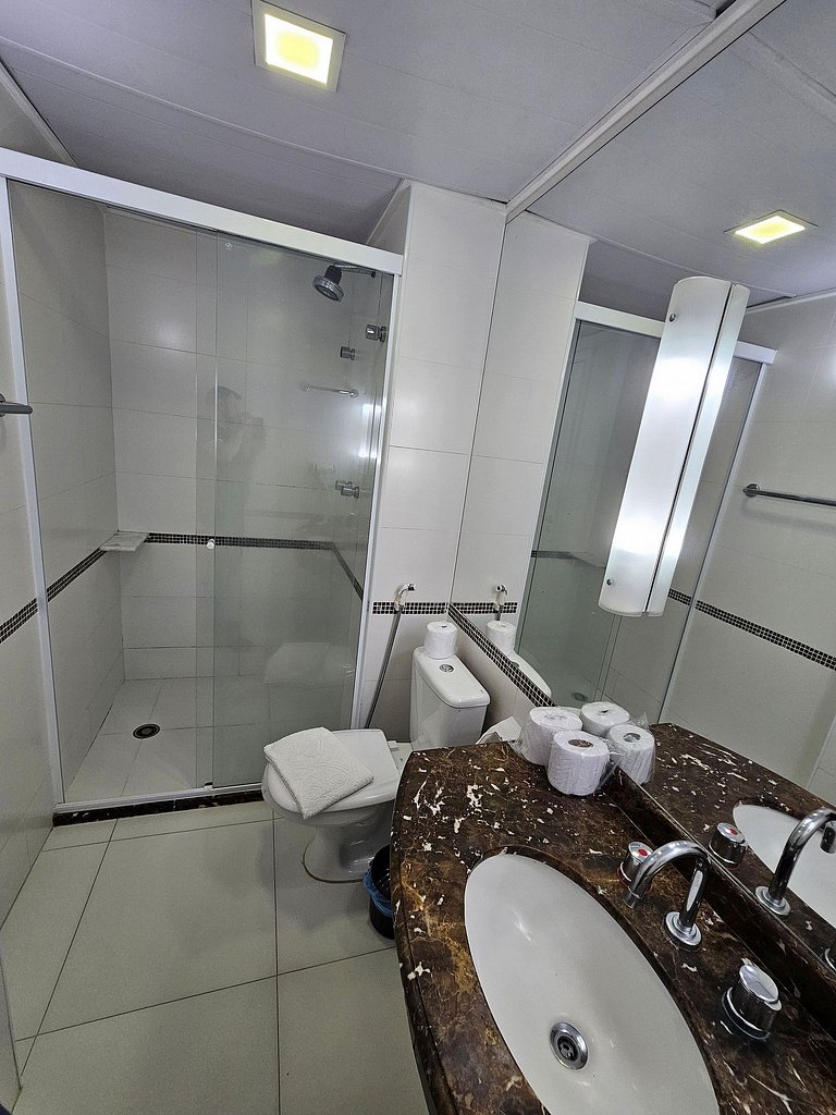 Flat Hotel av Macuco 579 e a duas quadra metro