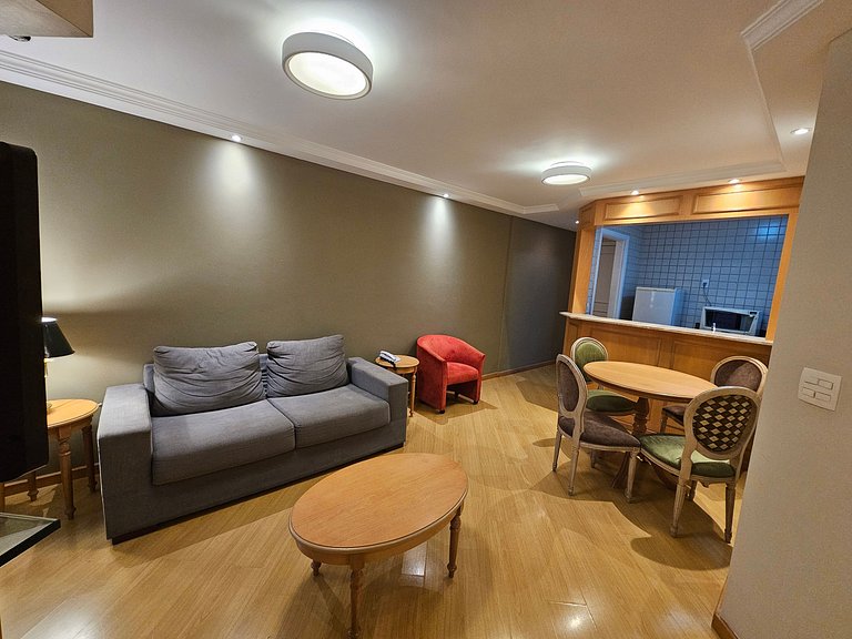 Apart/Hotel c/2 quartos e 2 banheiros Moema SP