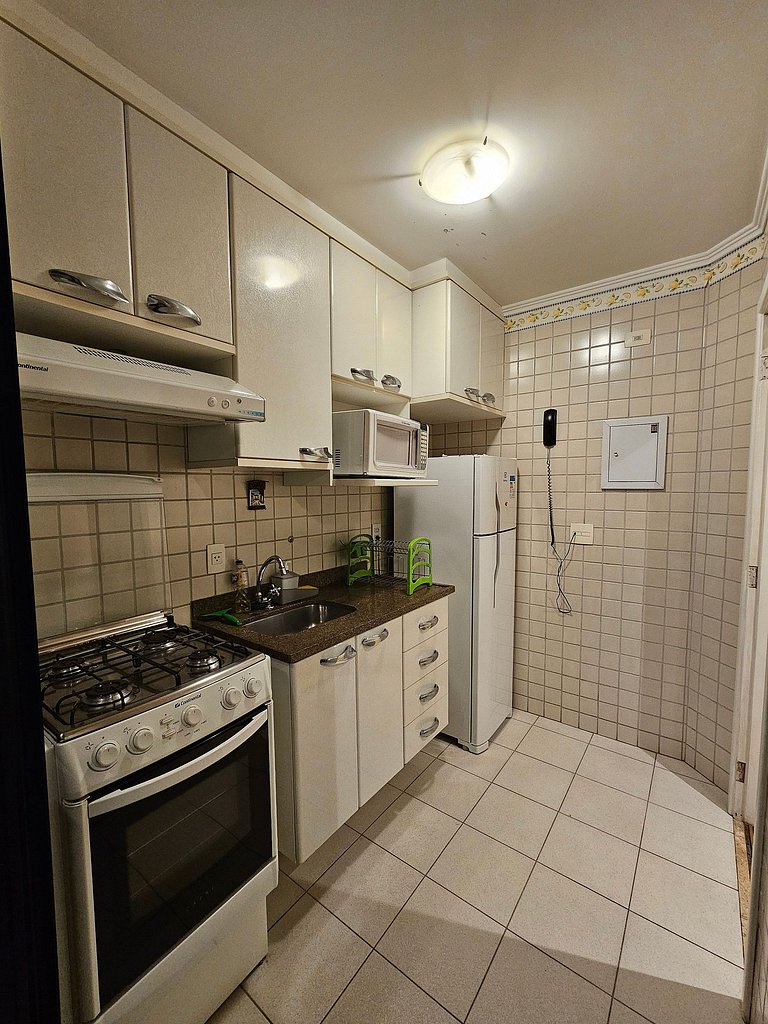 Flat Apart/Hotel com uma suíte e cozinha completa