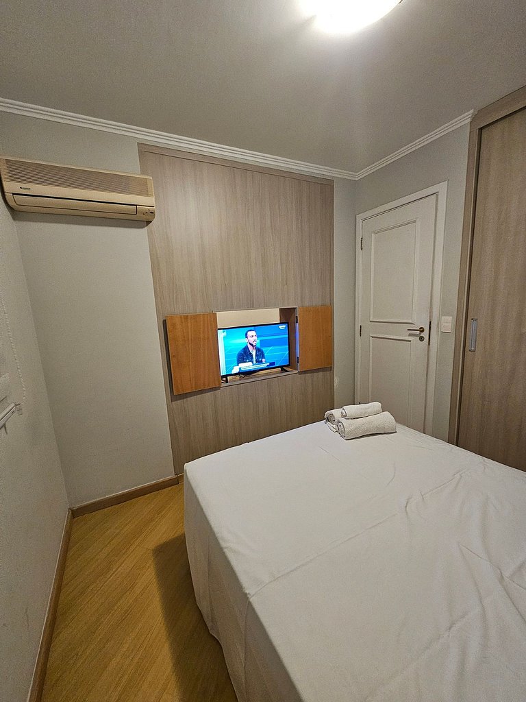 Flat Apart/Hotel com uma suíte e cozinha completa