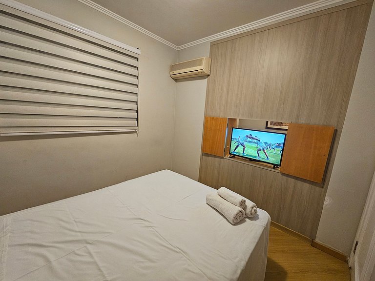 Flat Apart/Hotel com uma suíte e cozinha completa