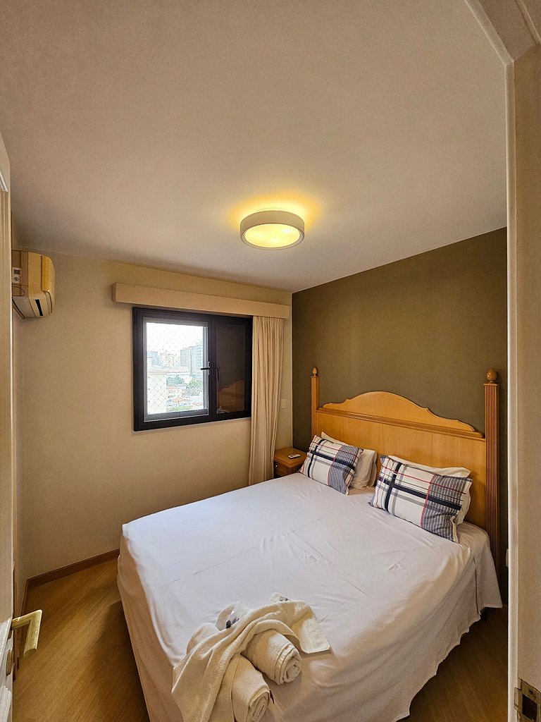 Flat Apart-hotel quarto suite Perto Metro/Moema