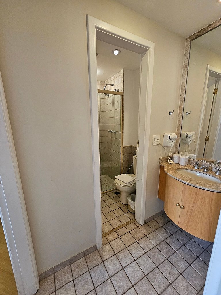 Flat Apart-hotel quarto suite Perto Metro/Moema