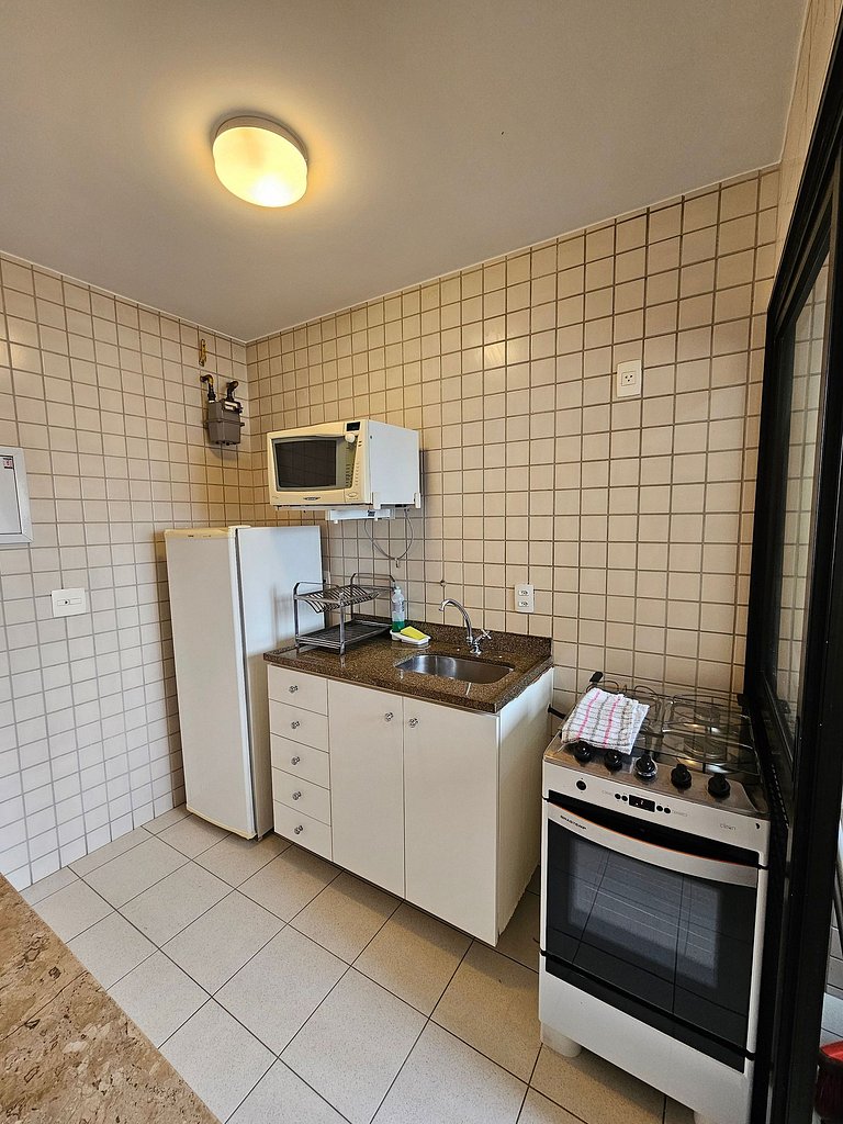 Flat Apart-hotel quarto suite Perto Metro/Moema