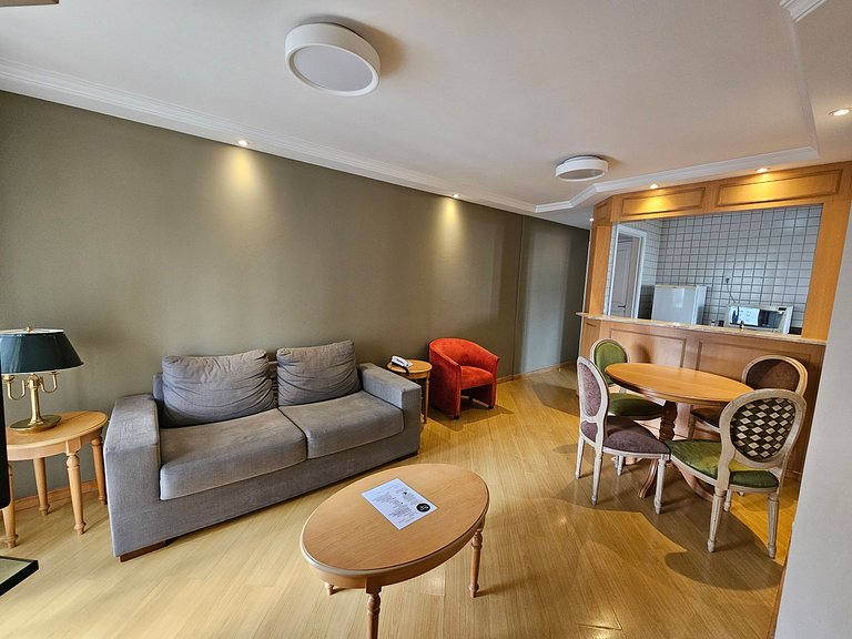 Apart/Hotel c/2 quartos e 2 banheiros Moema SP