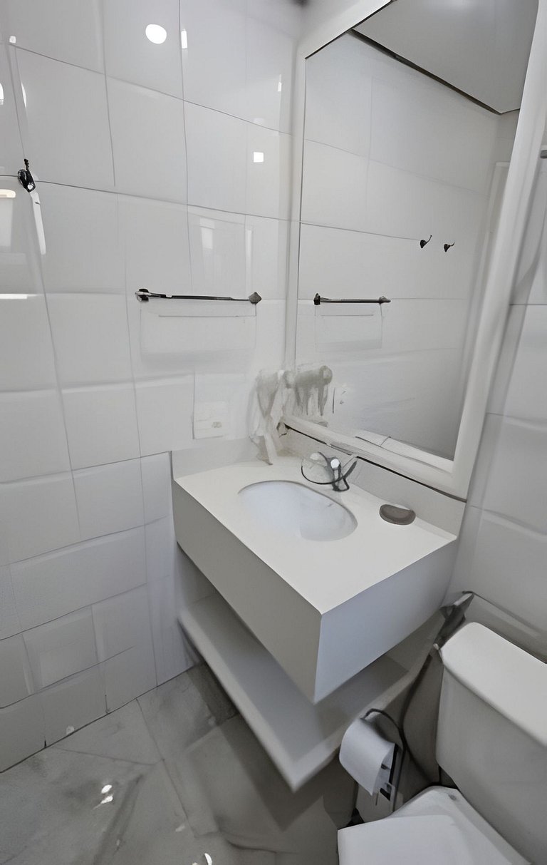 Flat Hotel The Palace com cozinha e sacada