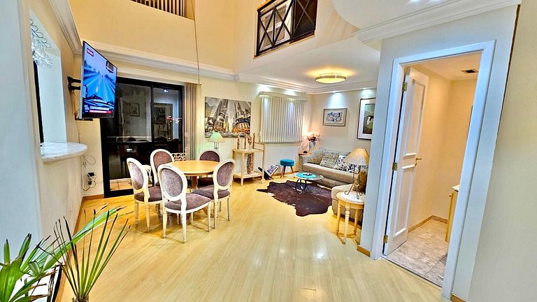 Cobertura Duplex com dois quartos e sala Grande