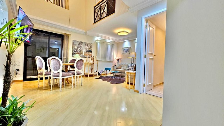 Cobertura Duplex com dois quartos e sala Grande