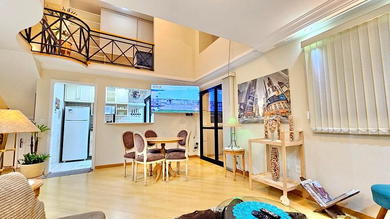 Cobertura Duplex com dois quartos e sala Grande