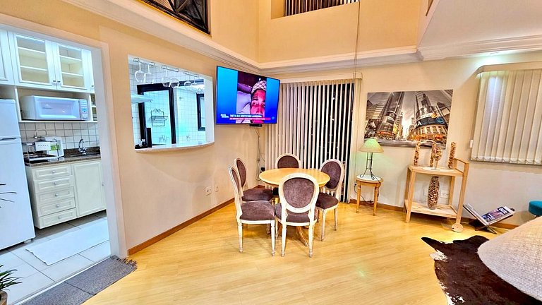 Cobertura Duplex com dois quartos e sala Grande