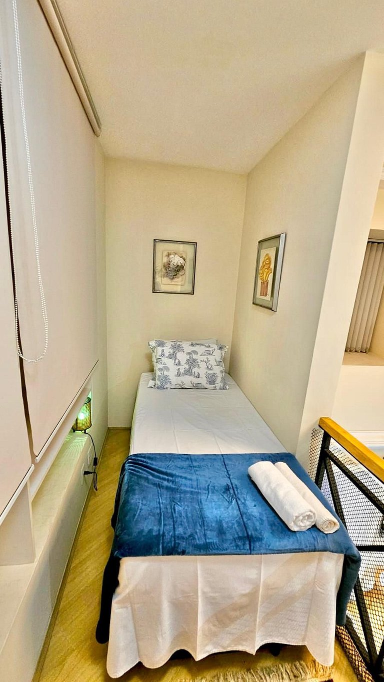 Cobertura Duplex com dois quartos e sala Grande