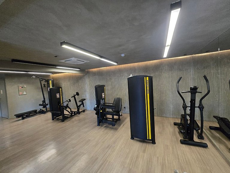 Studio decorado a uma quadra do Shoping Ibirapuera