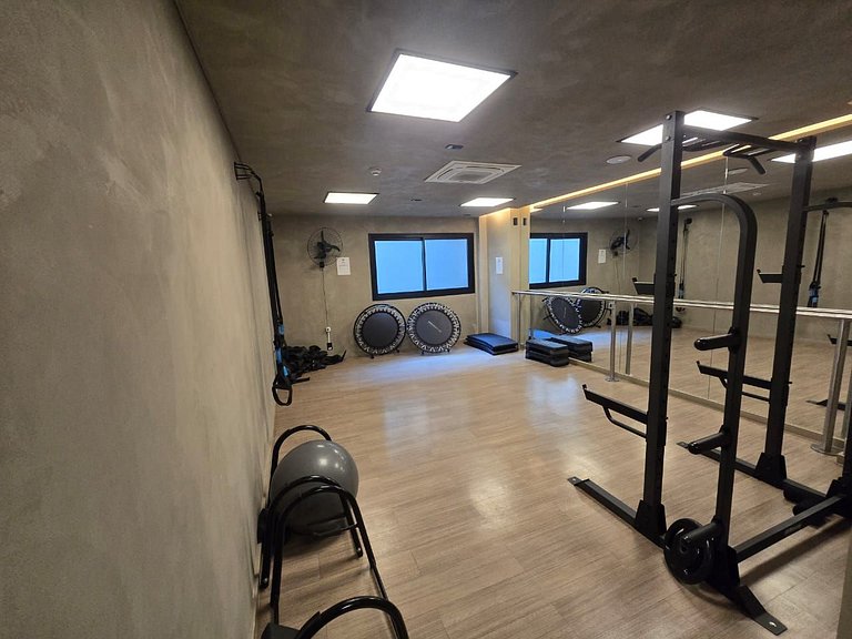 Studio decorado a uma quadra do Shoping Ibirapuera