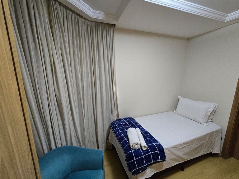 Apart Hotel c/ dois quartos e dois banheiros Sp