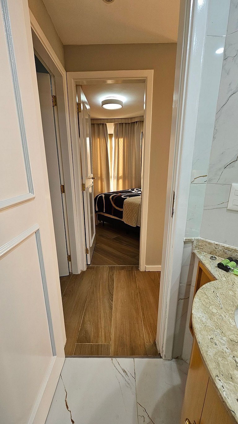 Flat-Apart hotel dois quartos c/uma suíte e vaga