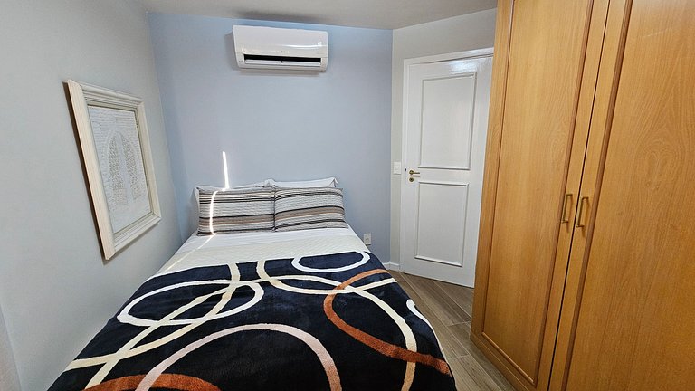 Flat-Apart hotel dois quartos c/uma suíte e vaga