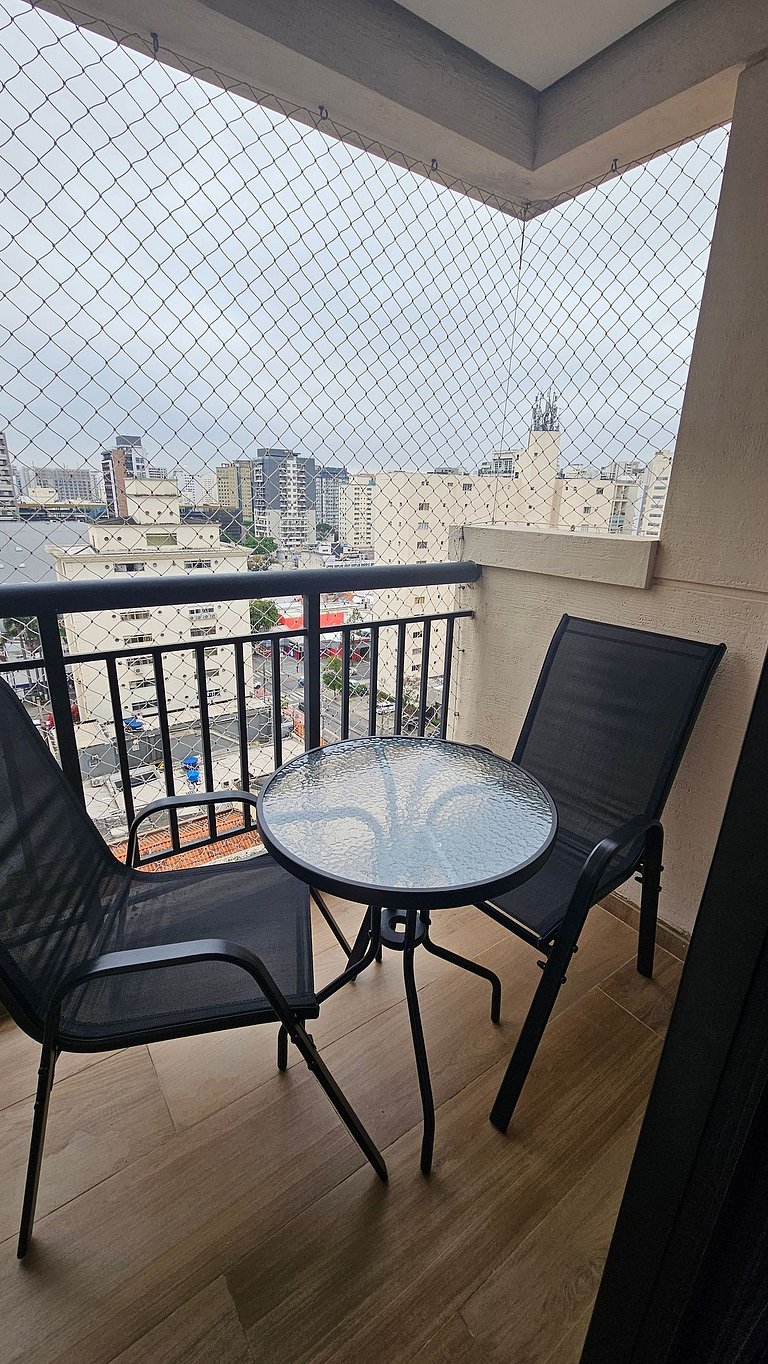 Flat-Apart hotel dois quartos c/uma suíte e vaga