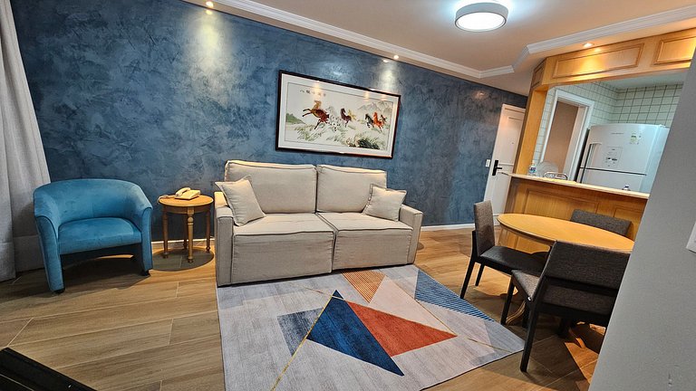 Flat-Apart hotel dois quartos c/uma suíte e vaga