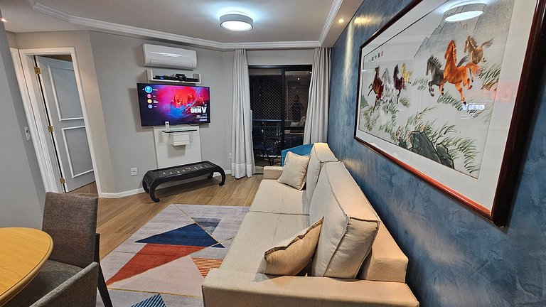 Flat-Apart hotel dois quartos c/uma suíte e vaga