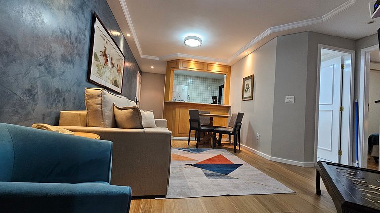 Flat-Apart hotel dois quartos c/uma suíte e vaga