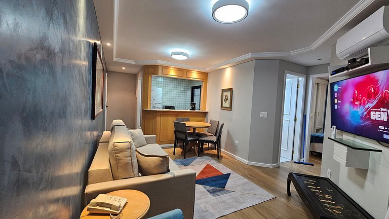 Flat-Apart hotel dois quartos c/uma suíte e vaga