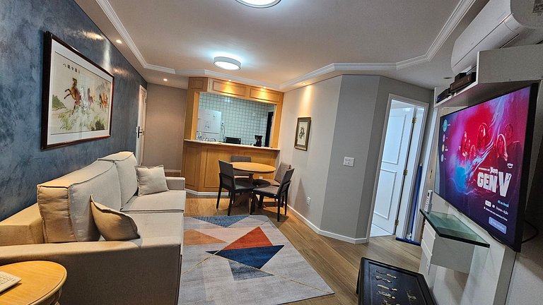 Flat-Apart hotel dois quartos c/uma suíte e vaga