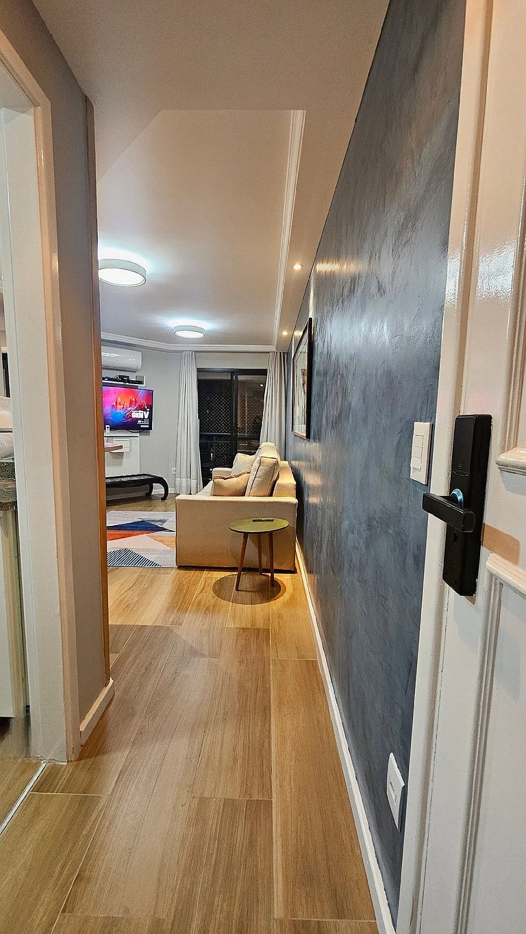 Flat-Apart hotel dois quartos c/uma suíte e vaga