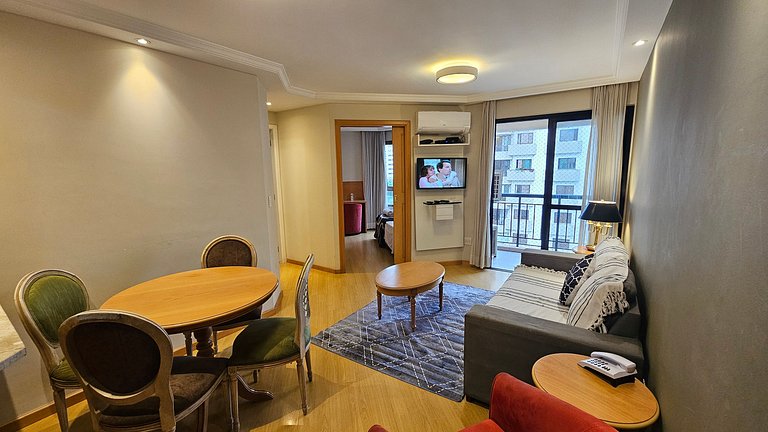 Apart/Hotel c/2 quartos e 2 banheiros Moema SP