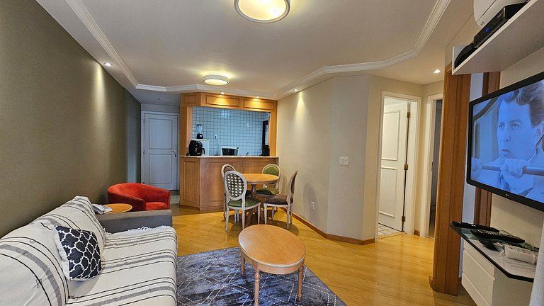 Apart/Hotel c/2 quartos e 2 banheiros Moema SP