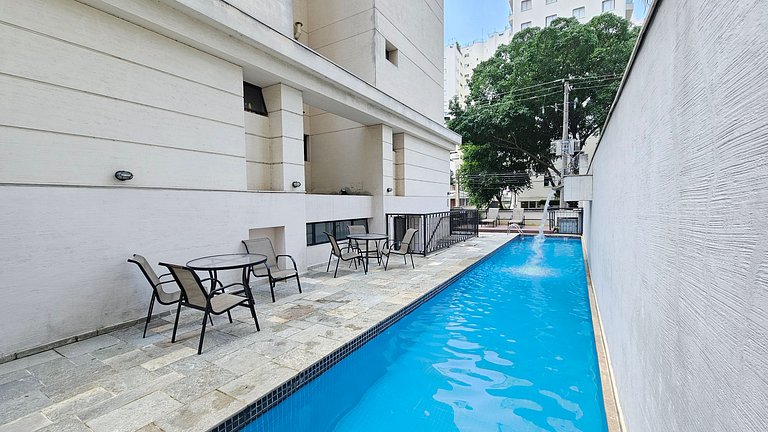 Apartamento com quarto e sala em Moema, São Paulo