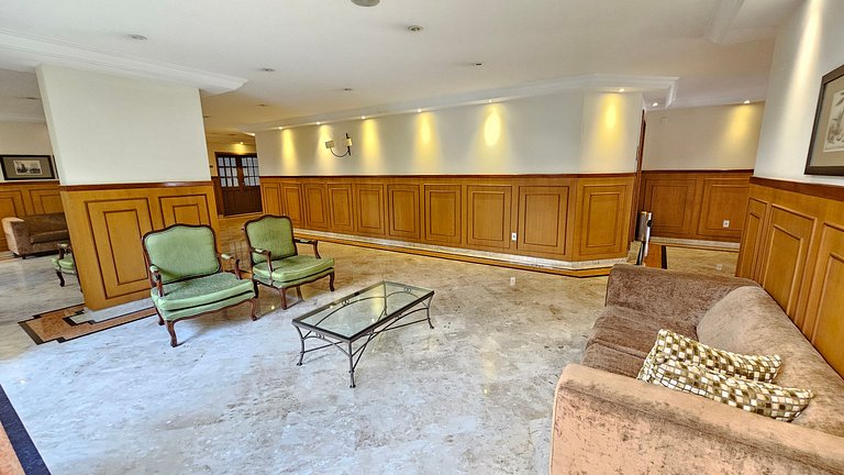 Flat Apart-Hotel com dois quartos e dois banheiros