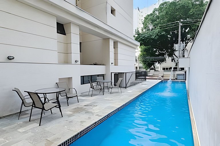 Flat Apart-Hotel c/ serviço Perto Metro de Moema