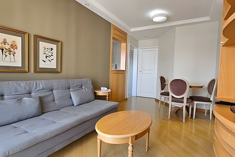 Flat Apart-Hotel c/ serviço Perto Metro de Moema