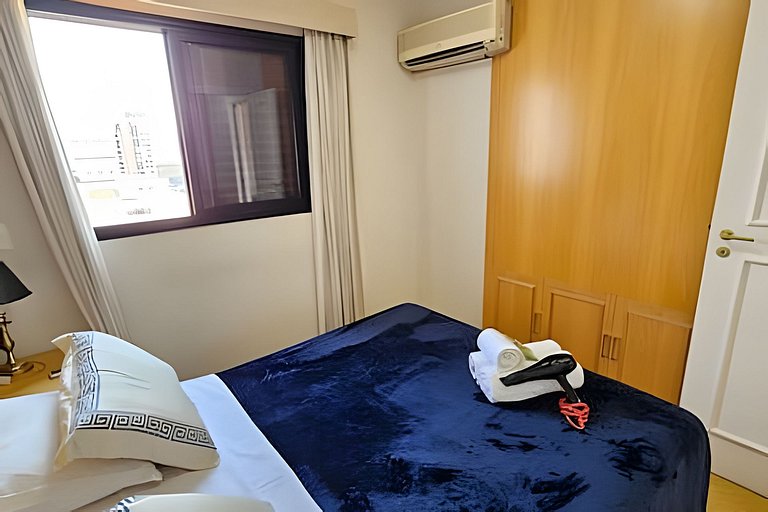 Flat Apart-Hotel c/ serviço Perto Metro de Moema