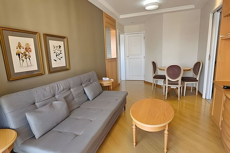 Flat Apart-Hotel c/ serviço Perto Metro de Moema