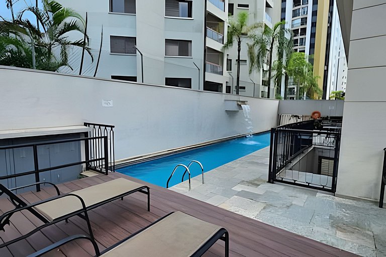 Flat Apart-Hotel c/ serviço Perto Metro de Moema