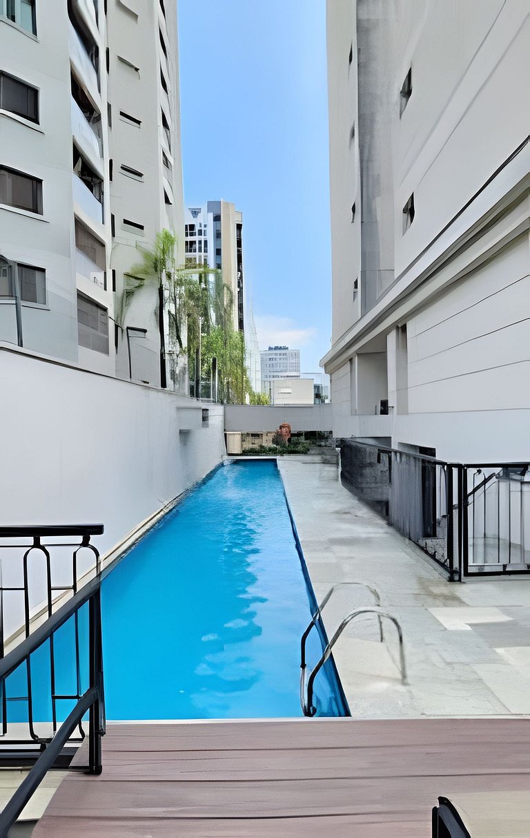 Flat Apart-Hotel c/ serviço Perto Metro de Moema