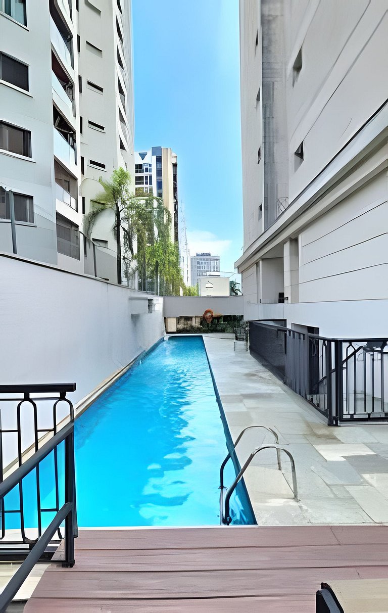 Flat Apart-Hotel c/ serviço Perto Metro de Moema