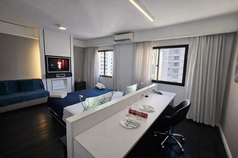 Flat Hotel av Macuco 579 Moema São Paulo